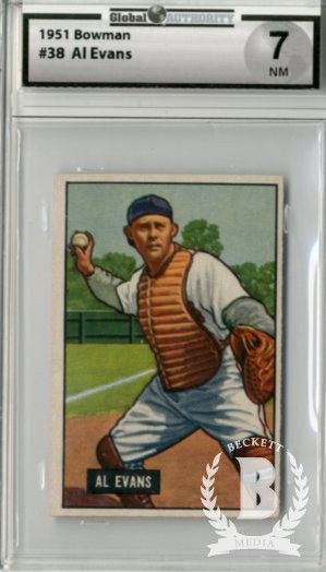 1951 Bowman #38 Al Evans