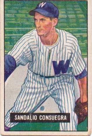 1951 Bowman #96 Sandy Consuegra RC