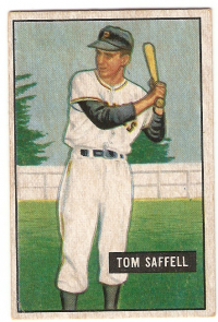 1951 Bowman #130 Tom Saffell RC front image