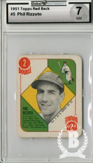 1951 Topps Red Backs #5 Phil Rizzuto