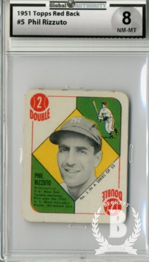 1951 Topps Red Backs #5 Phil Rizzuto