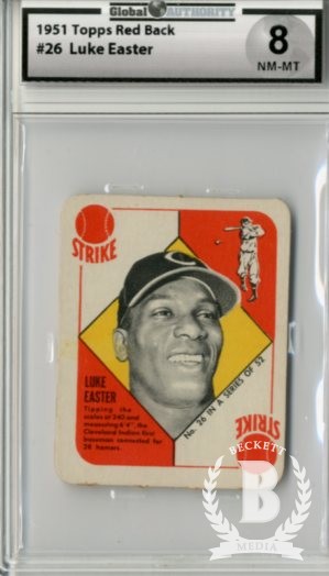 1951 Topps Red Backs #26 Luke Easter RC