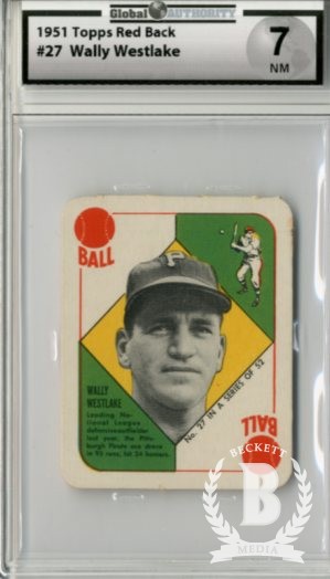 1951 Topps Red Backs #27 Wally Westlake