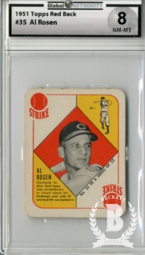 1951 Topps Red Backs #35 Al Rosen