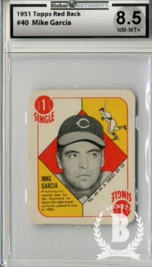 1951 Topps Red Backs #40 Mike Garcia