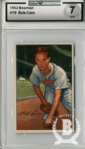 1952 Bowman #19 Bob Cain