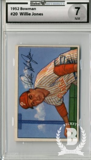 1952 Bowman #20 Willie Jones