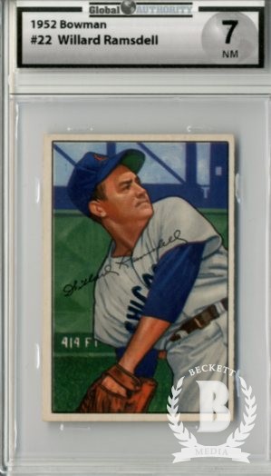 1952 Bowman #22 Willard Ramsdell