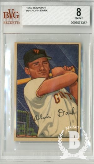1952 Bowman #34 Alvin Dark