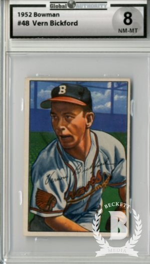 1952 Bowman #48 Vern Bickford