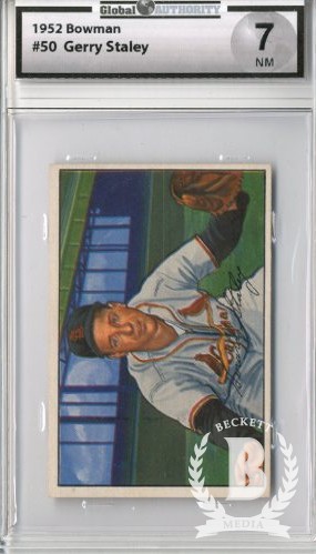 1952 Bowman #50 Gerry Staley
