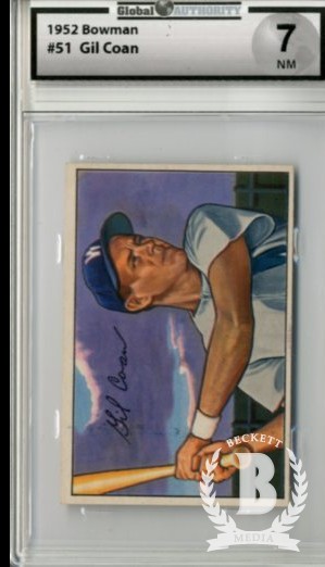 1952 Bowman #51 Gil Coan