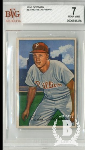 1952 Bowman #53 Richie Ashburn