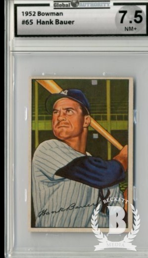 1952 Bowman #65 Hank Bauer