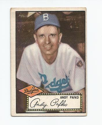 1952 Topps #1A Andy Pafko Black