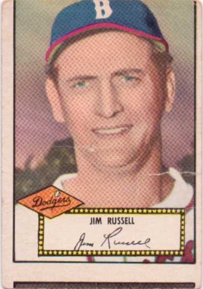 1952 Topps #51 Jim Russell