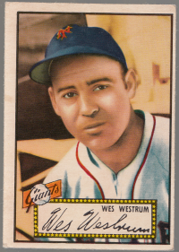 1952 Topps #75 Wes Westrum front image