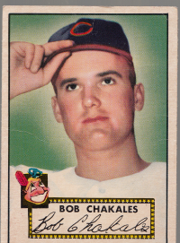 1952 Topps #120 Bob Chakales RC front image