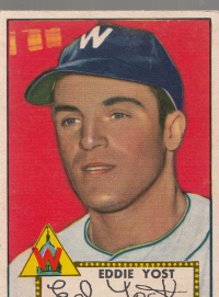 1952 Topps #123 Eddie Yost front image