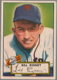 1952 Topps #125 Bill Rigney front image