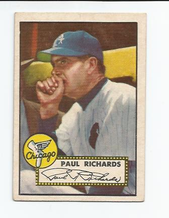 1952 Topps #305 Paul Richards MG