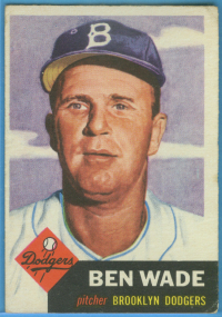 1953 Topps #4 Ben Wade front image