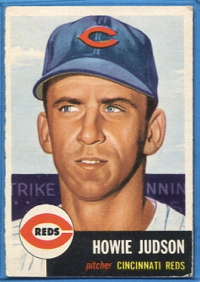 1953 Topps #12 Howie Judson DP front image