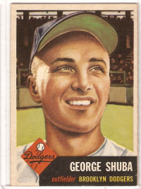 1953 Topps #34 George Shuba front image