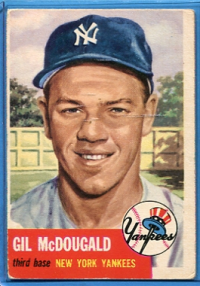 1953 Topps #43 Gil McDougald front image