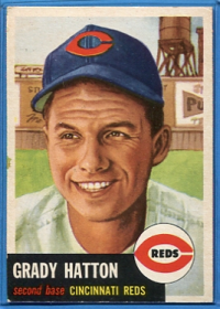 1953 Topps #45 Grady Hatton DP front image