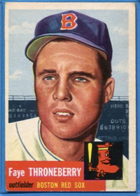 1953 Topps #49 Faye Throneberry DP front image