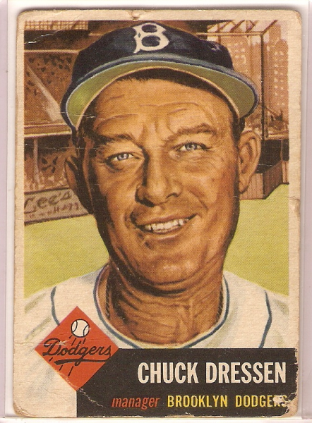 1953 Topps #50 Chuck Dressen DP