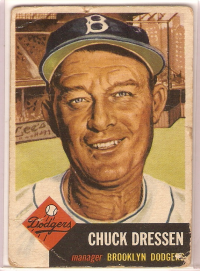 1953 Topps #50 Chuck Dressen DP front image