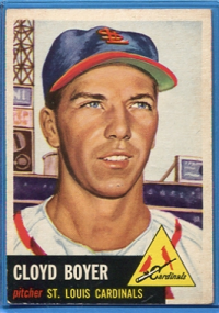 1953 Topps #60 Cloyd Boyer DP front image