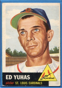 1953 Topps #70 Ed Yuhas front image