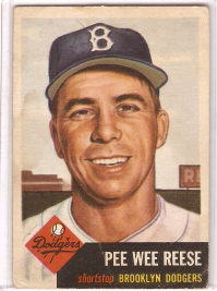 1953 Topps #76 Pee Wee Reese front image