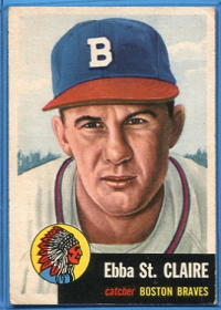 1953 Topps #91 Ebba St.Claire DP front image