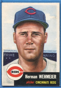 1953 Topps #110 Herman Wehmeier DP front image