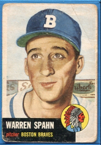 1953 Topps #147 Warren Spahn front image