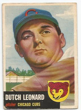 1953 Topps #155 Dutch Leonard