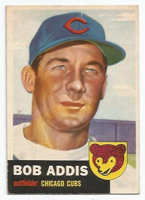 1953 Topps #157 Bob Addis DP