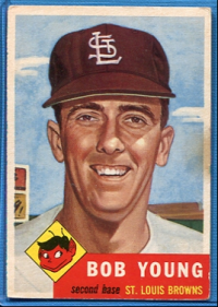 1953 Topps #160 Bob Young front image