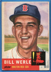 1953 Topps #170 Bill Werle front image
