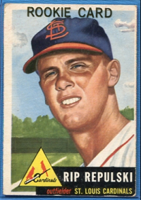 1953 Topps #172 Rip Repulski RC front image