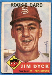 1953 Topps #177 Jim Dyck RC front image