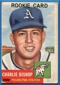 1953 Topps #186 Charlie Bishop RC front image