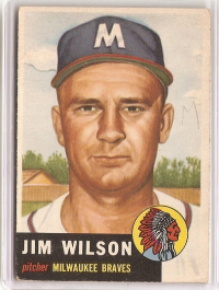 1953 Topps #208 Jim Wilson front image