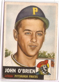 1953 Topps #223 Johnny O'Brien DP RC front image