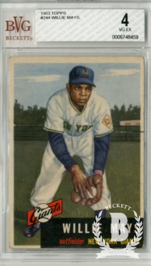 1953 Topps #244 Willie Mays