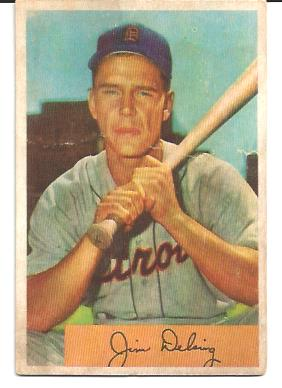 1954 Bowman #55 Jim Delsing